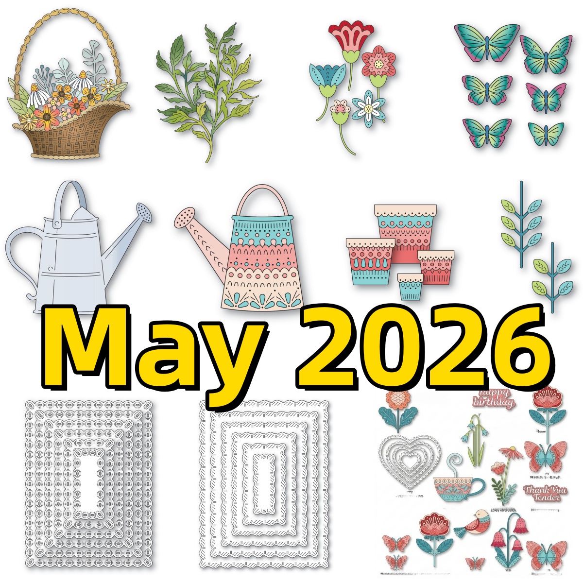 Candle Making Jug - May 2026 Flowers Basket Watering Can