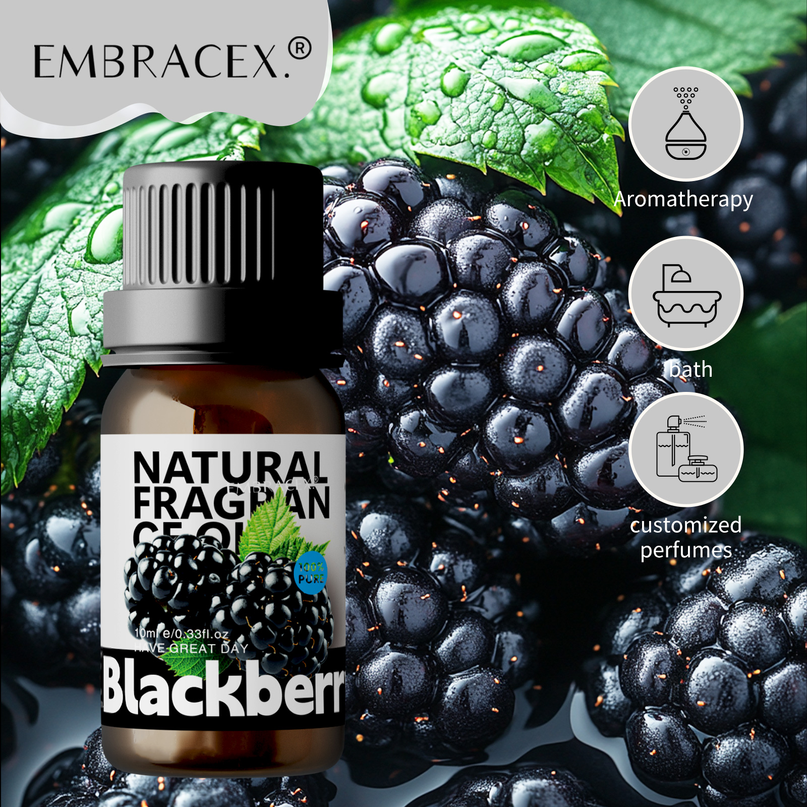 Candle Making Oils - 10ml Blackberry Essential Oils Blackberry Funny