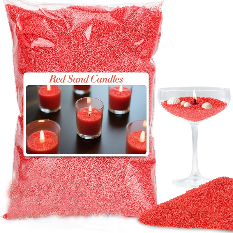 Candle Making Accessories - 100G Green White Red Sand Pearled