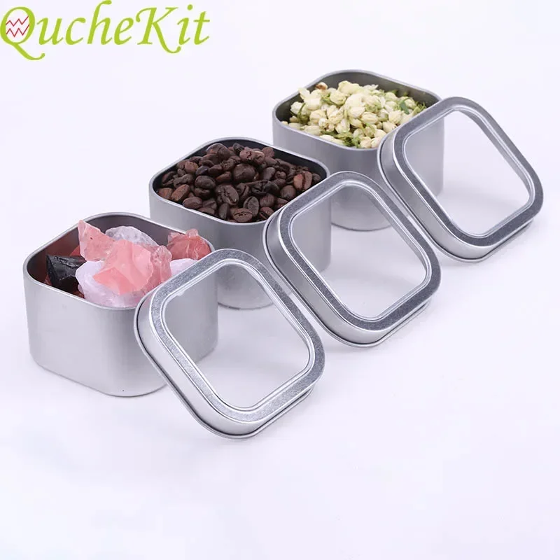 Candle Making Jug - 10pcs Square Metal Tins Box With
