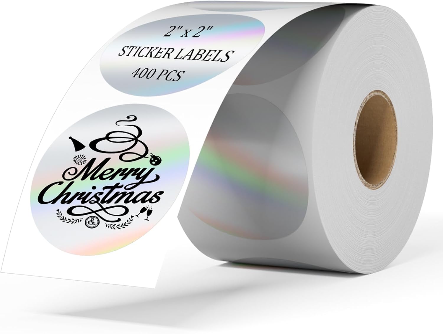 Label Sticker Round - 2 Inch Holographic Thermal Label Stickers