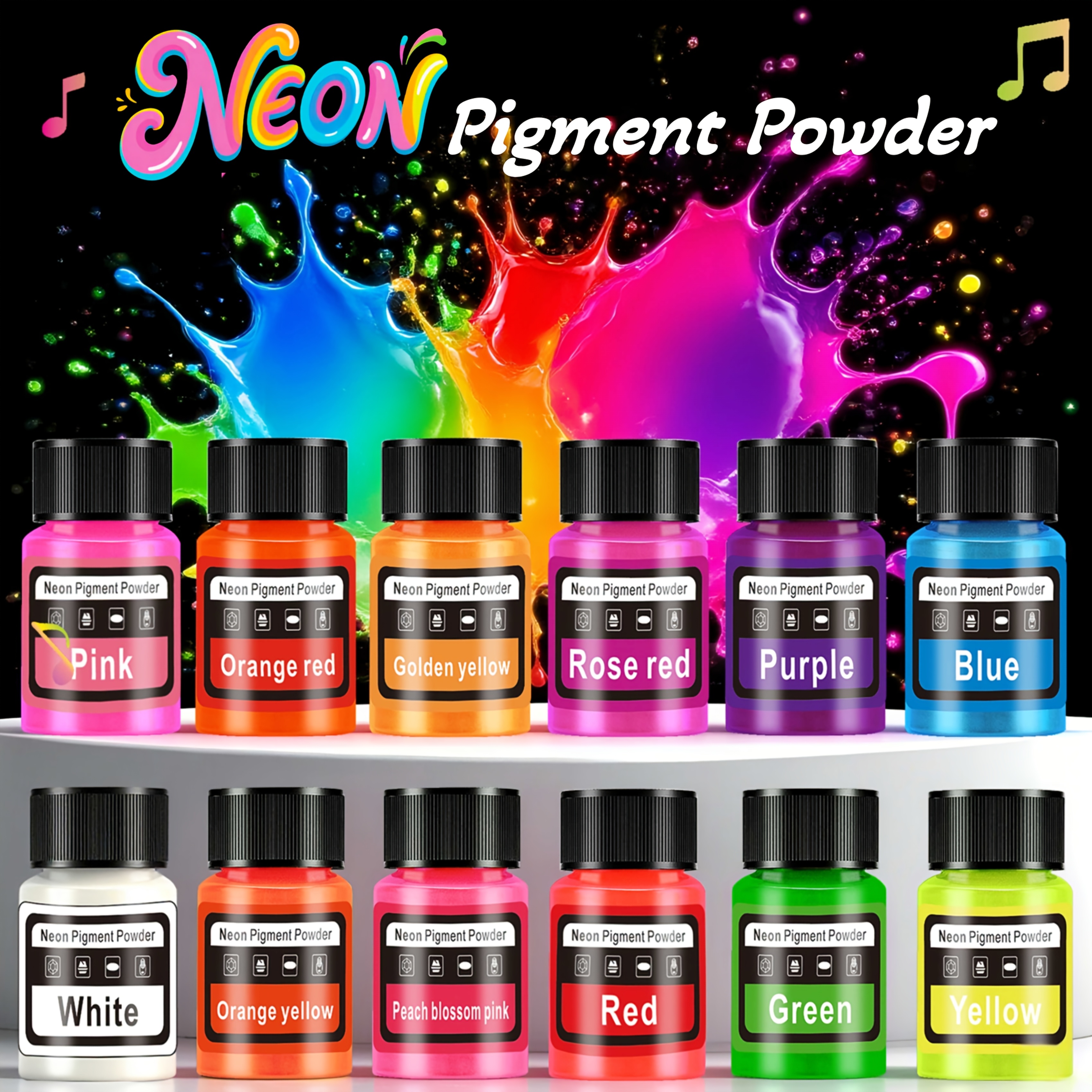 Candle Making Jug - Fluorescent Powder/Neon Resin Dye, 6 Colors,