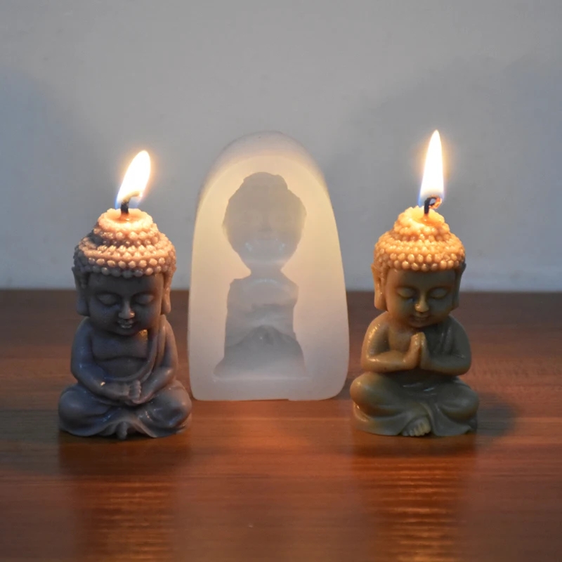 3D Buddha Silicone Candle Mold – обзор и цена Candle Making Process