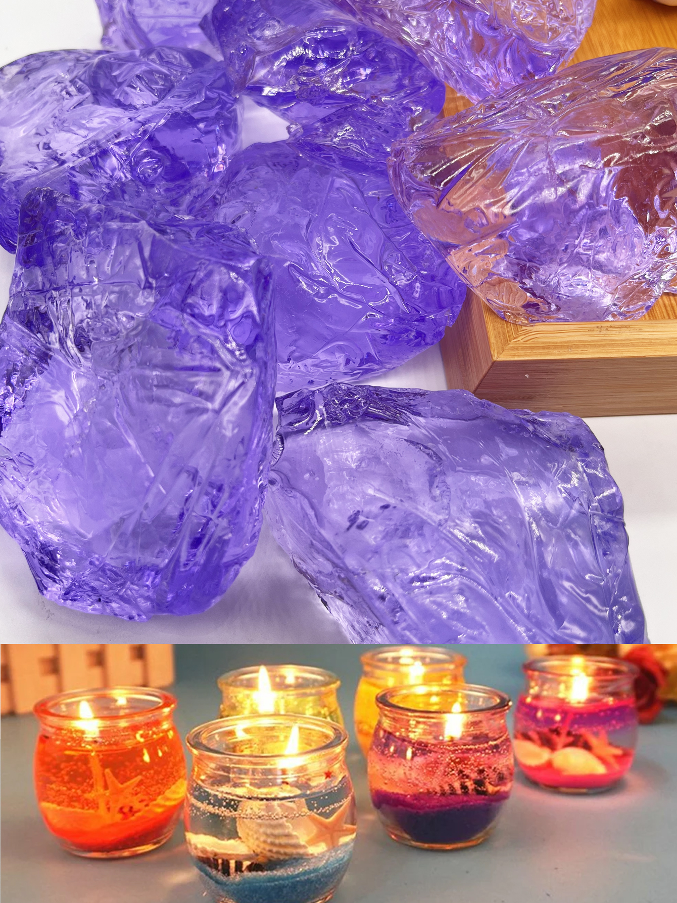 100G Jelly Wax Purple Wholesal – обзор и цена Candle Making Raw Material Wholesale