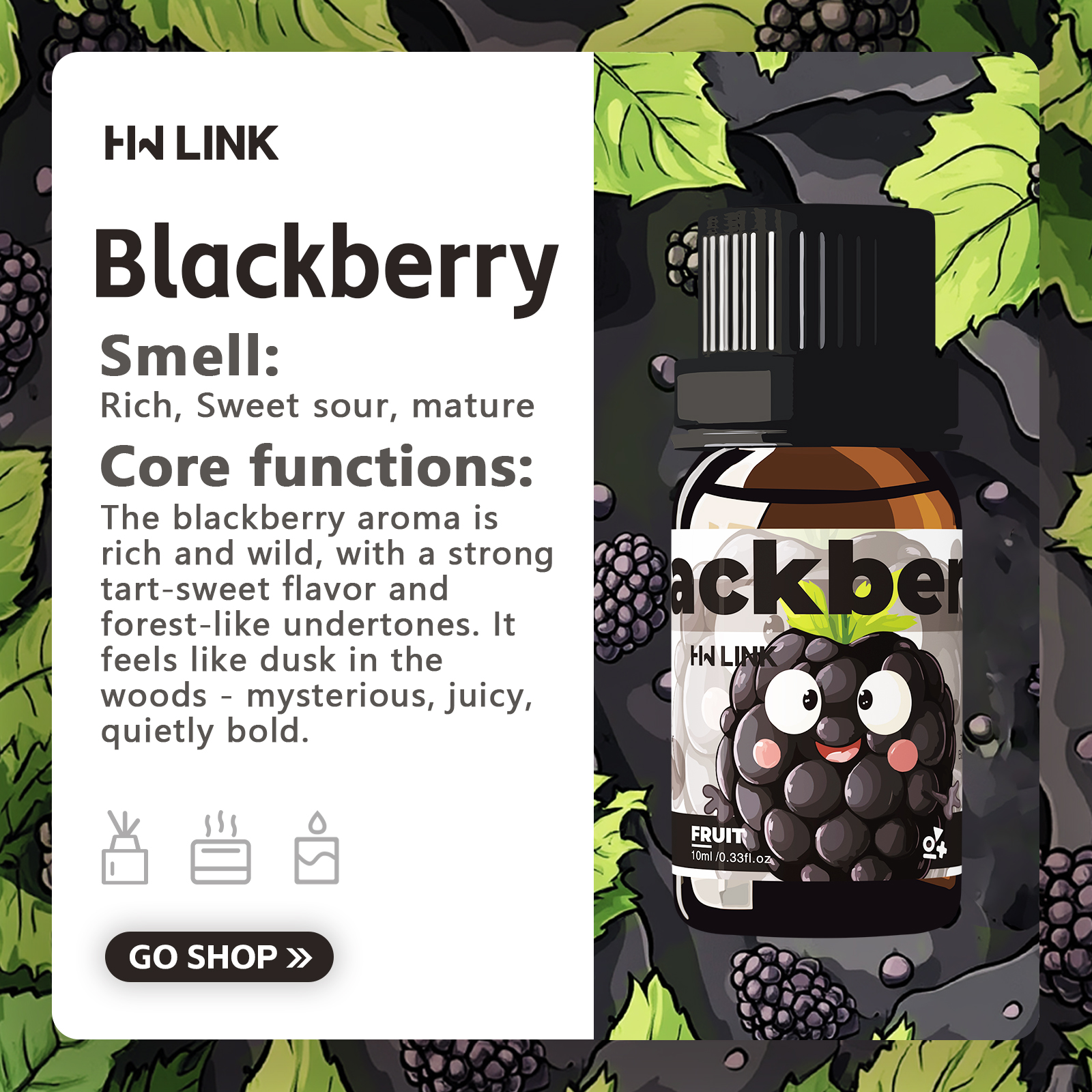 Blackberry Essential Oil Black – обзор и цена Candle Making Oils