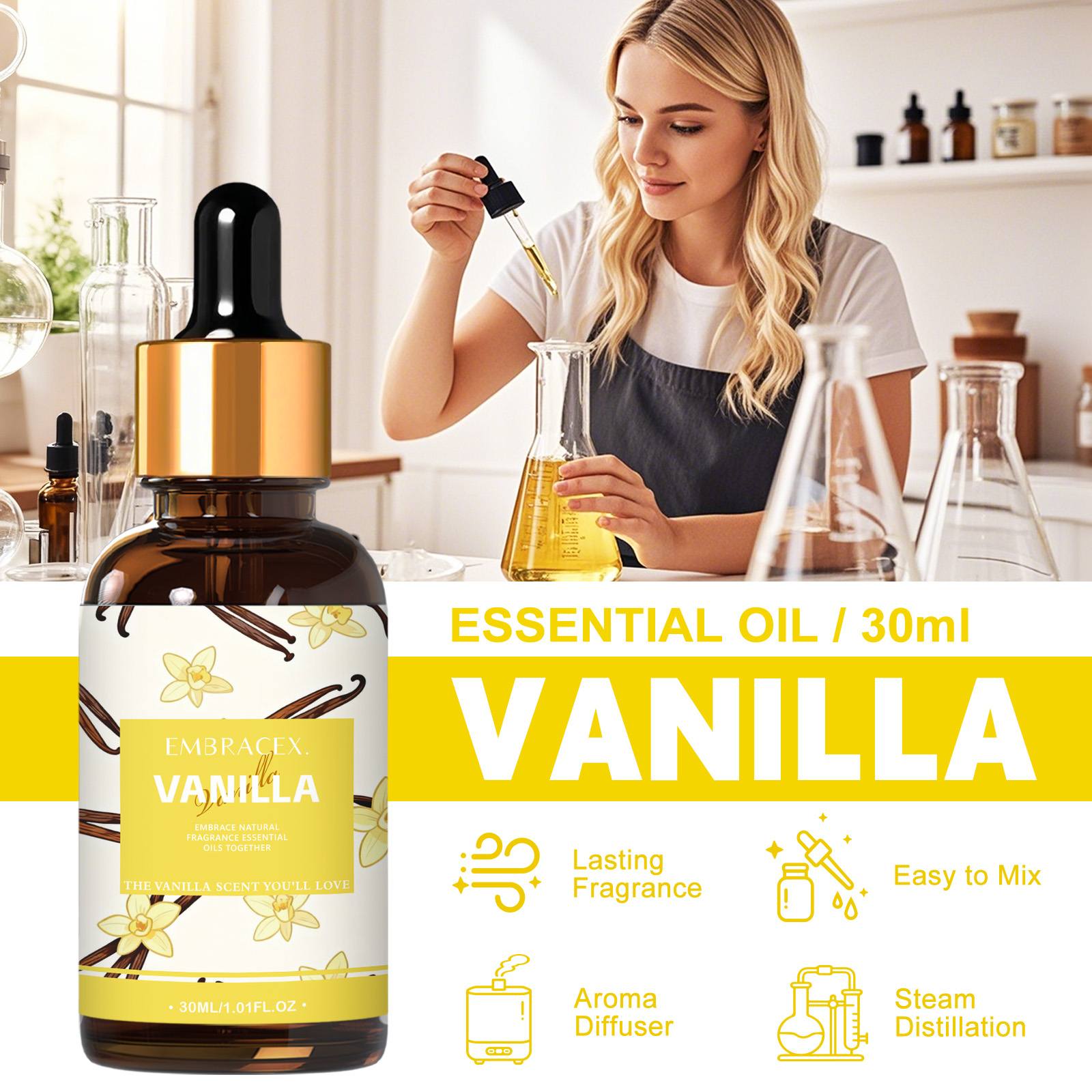 30ml Vanilla Essential Oil Per – обзор и цена Candle Making Oils