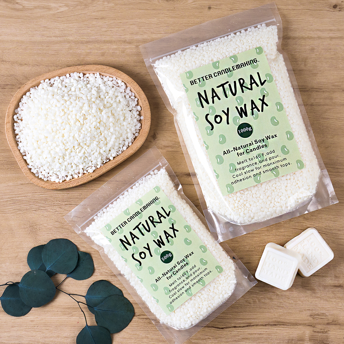 500g/1000g Natural Soy Wax DIY – обзор и цена Candle Making Accessories