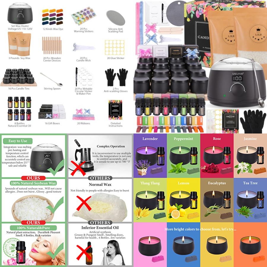 Candle Making Kit for Adults w – обзор и цена Candle Making Kit For Adults