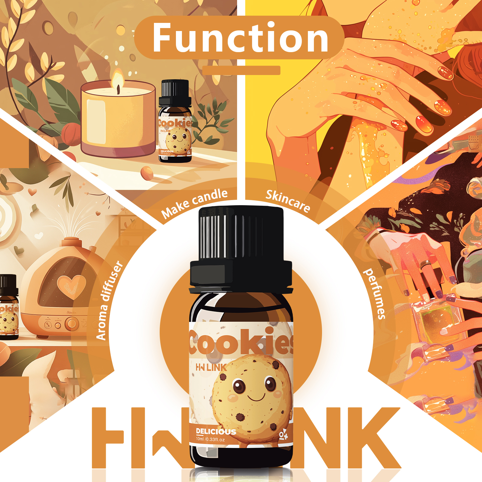 10ml Cookies Essential Oils Pe – обзор и цена Candle Making Oils