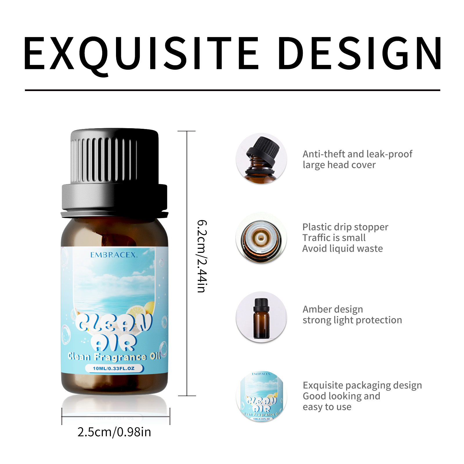 10ml Clean Air Essential Oil L – обзор и цена Candle Making Oils