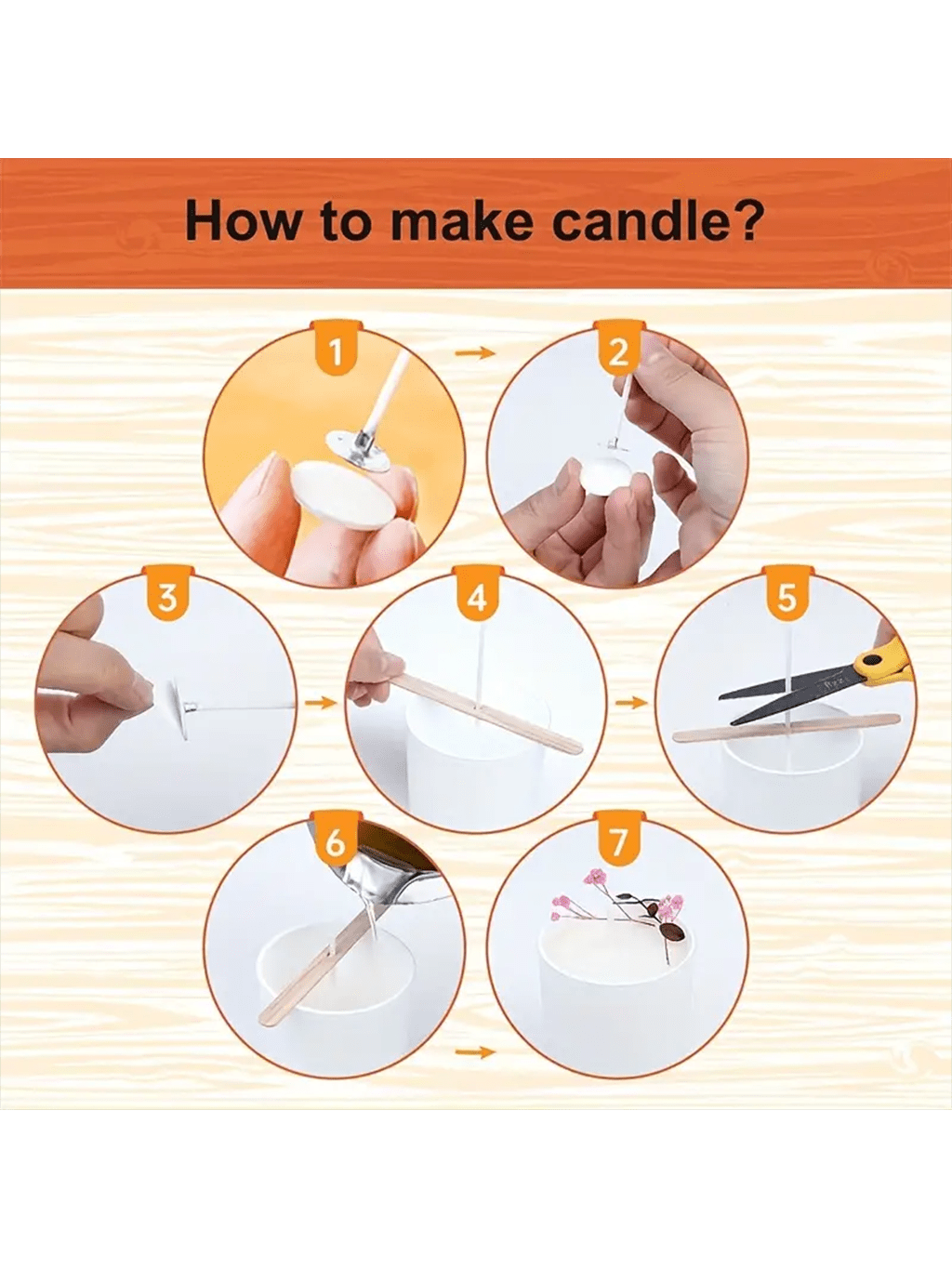 100Pcs Cotton Candle Wick 15cm – обзор и цена Candle Making Kit For Adults