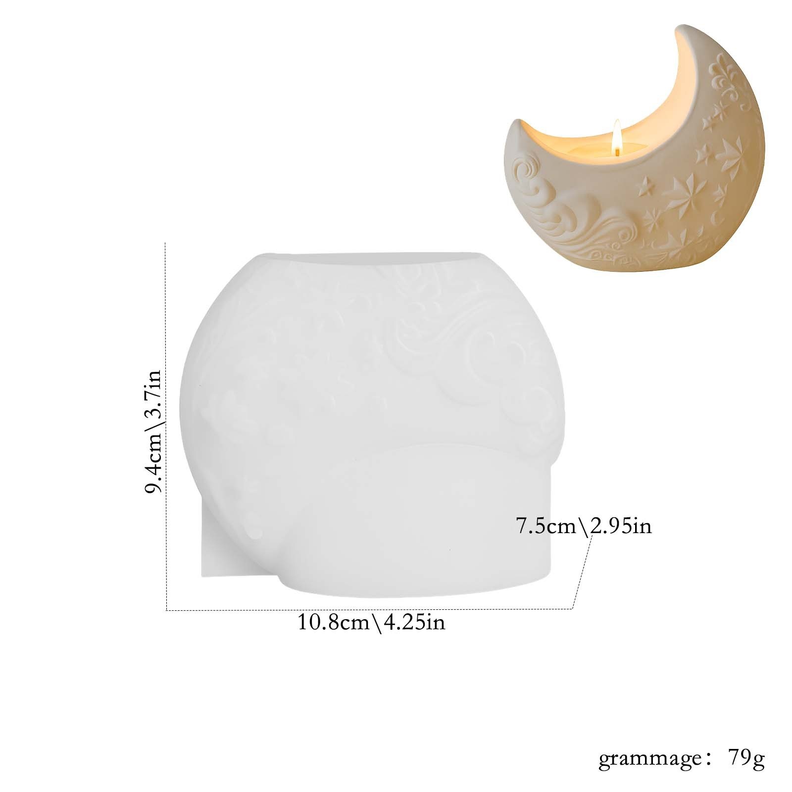 3d Relief Moon Gypsum Resin Mo – обзор и цена Candle Making Process