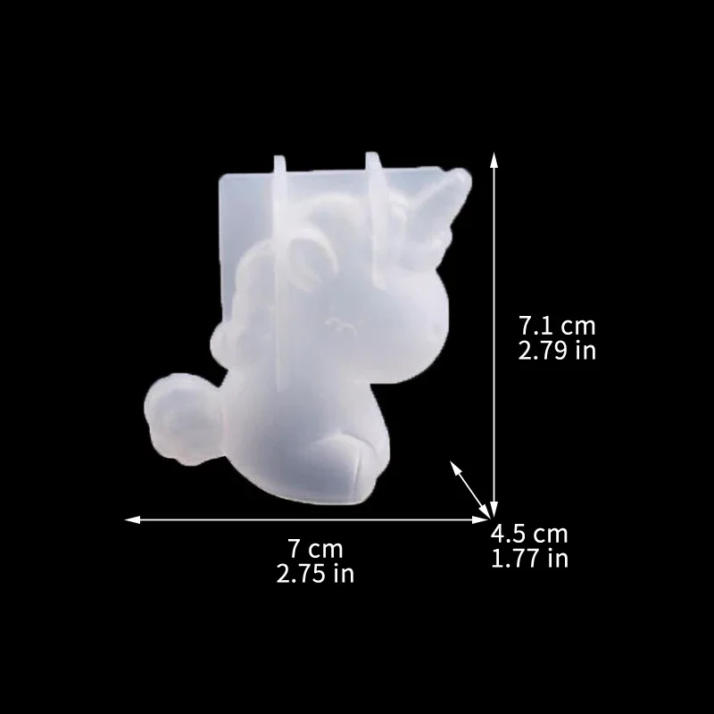 3D Geometric Silicone Unicorn  – обзор и цена Candle Making Accessories