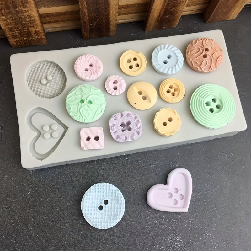 Buttons Shape Silicone Mold Si – обзор и цена Candle Making Accessories