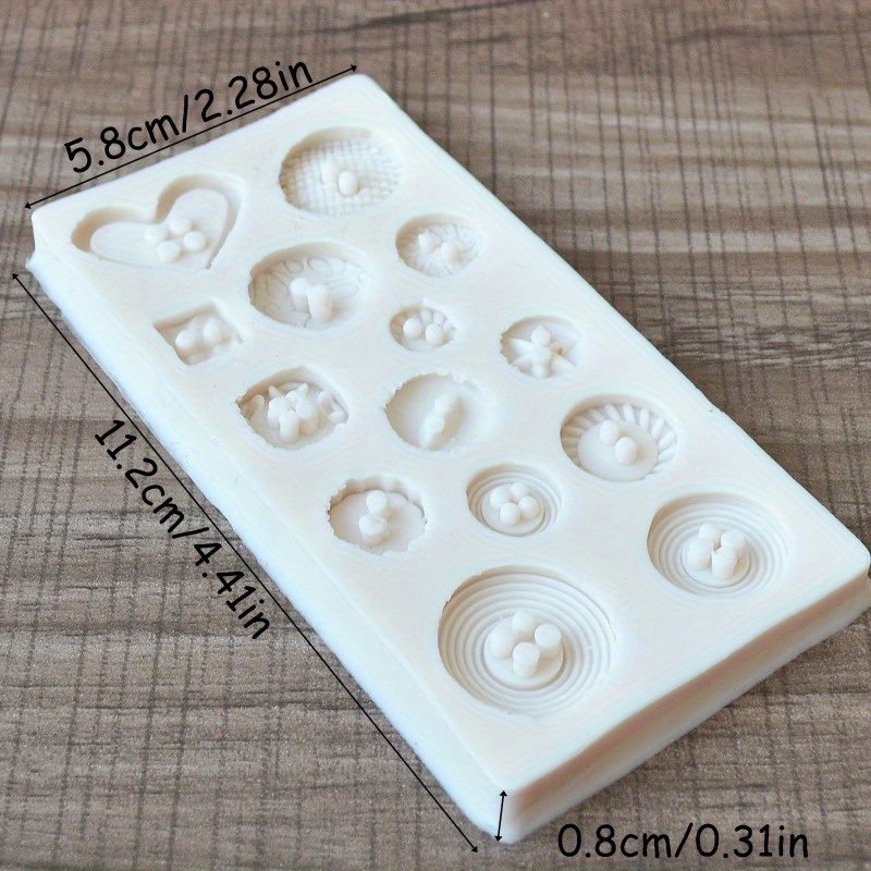 Buttons Shape Silicone Mold Si – обзор и цена Candle Making Accessories