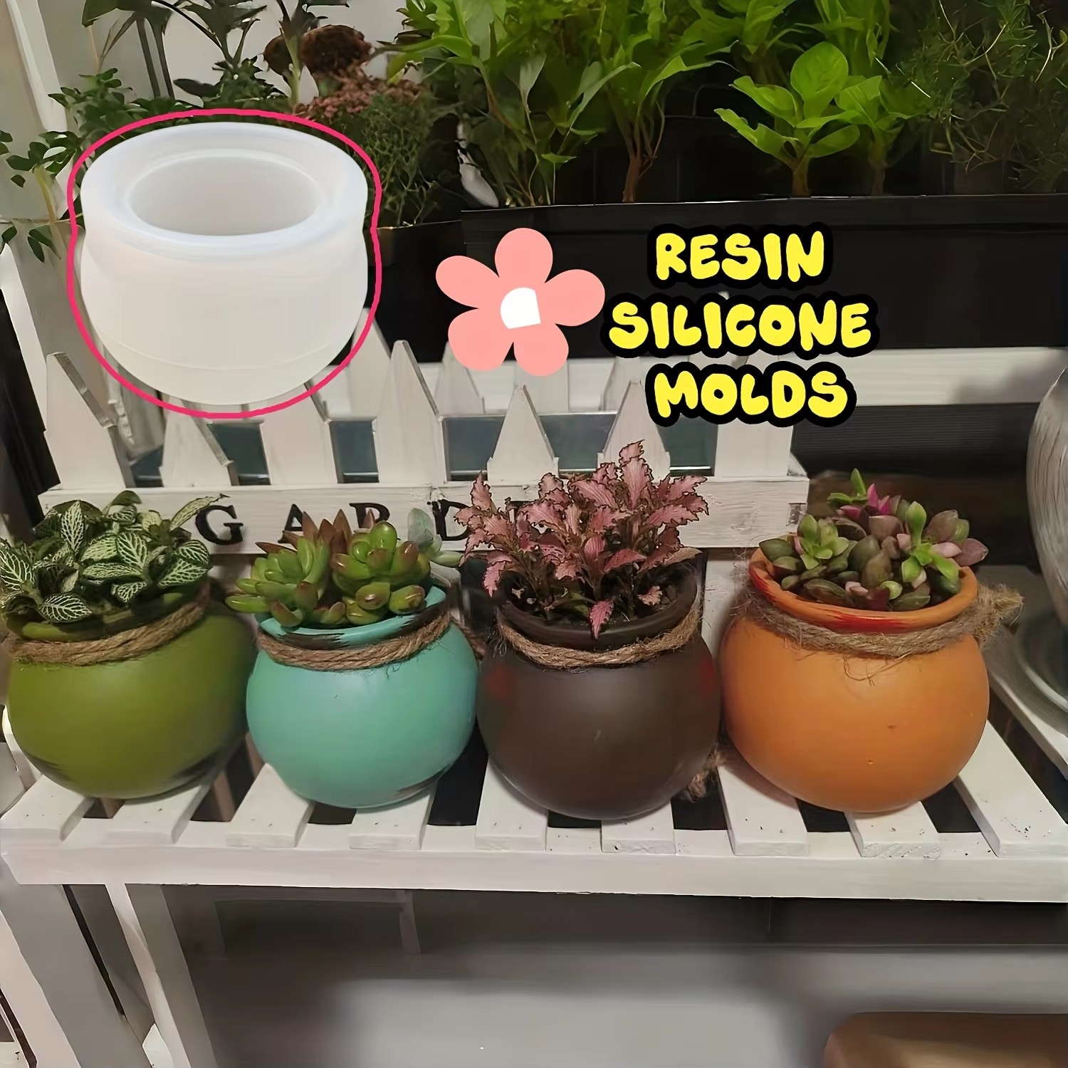 Silicone Flower Pot Molds, Res – обзор и цена Candle Making Jug
