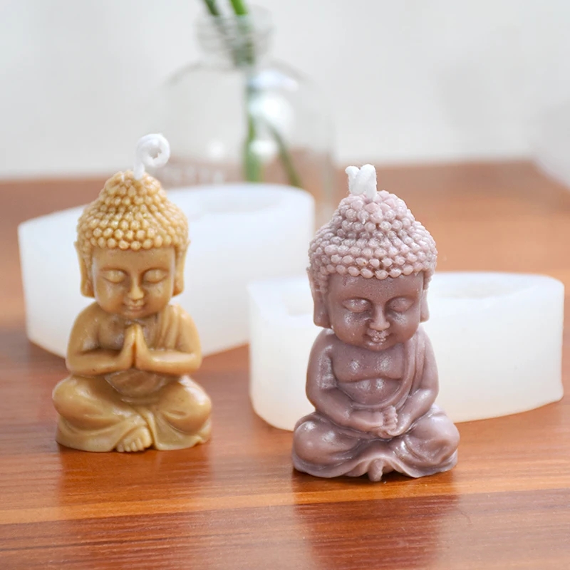 3D Buddha Silicone Candle Mold – обзор и цена Candle Making Process