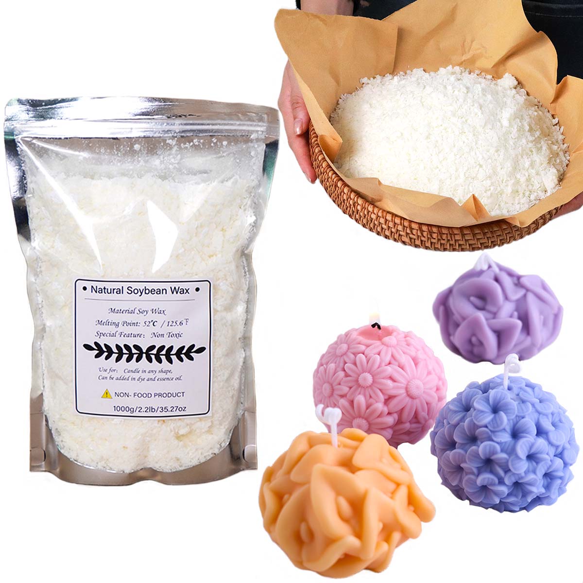 100/250/500/1000g Natural Soy  – обзор и цена Candle Making Scents