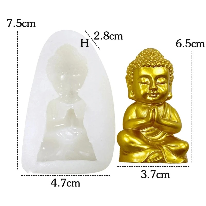 3D Buddha Silicone Candle Mold – обзор и цена Candle Making Process