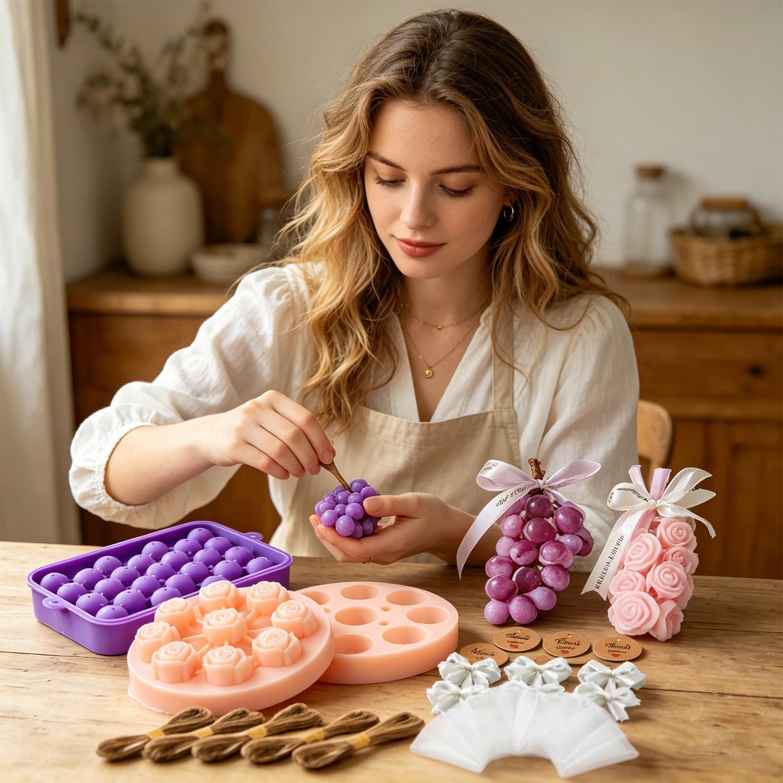 DIY Soap Making Kit DIY Grape  – обзор и цена Candle Making Kit For Adults