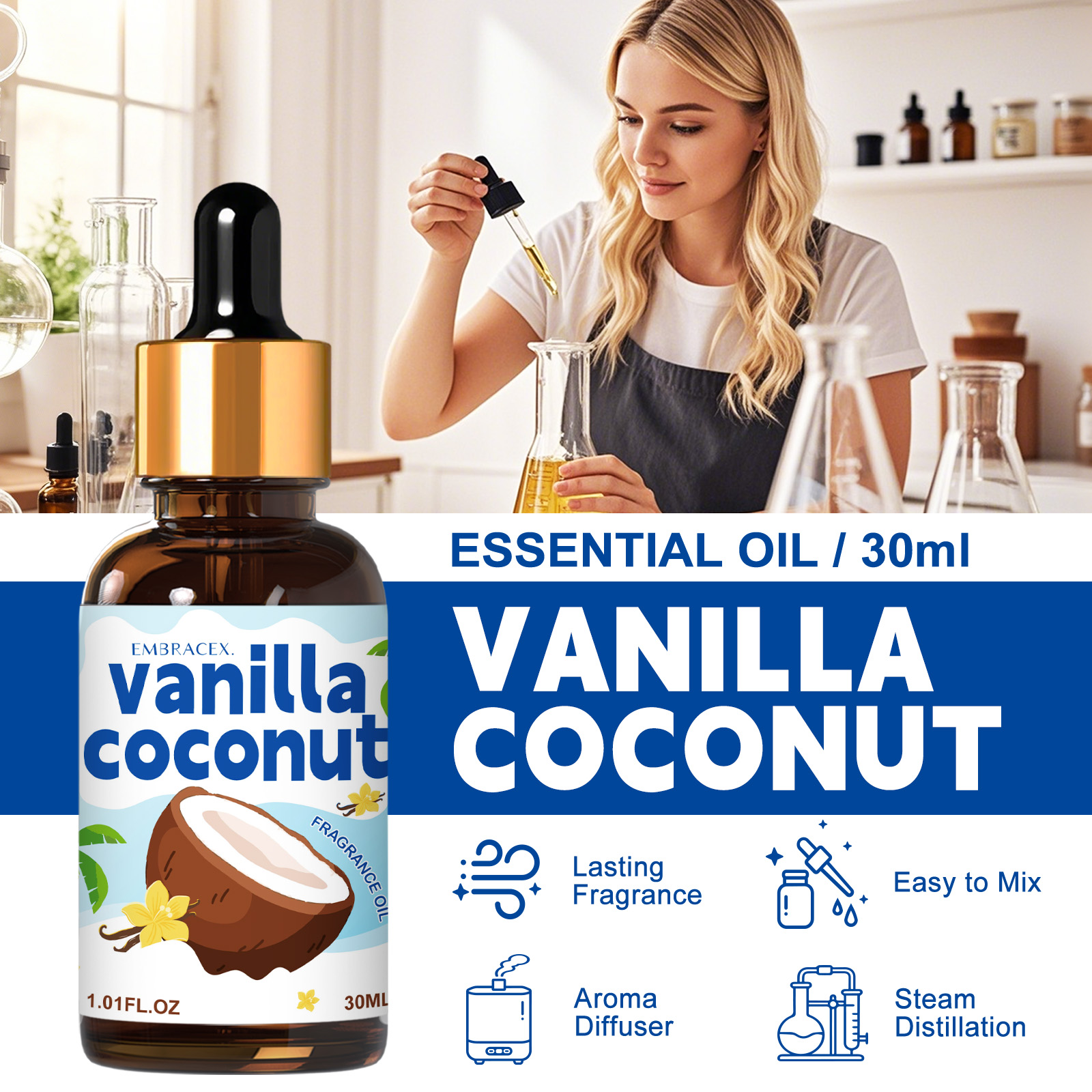 30ml Vanilla Coconut Essential – обзор и цена Candle Making Oils