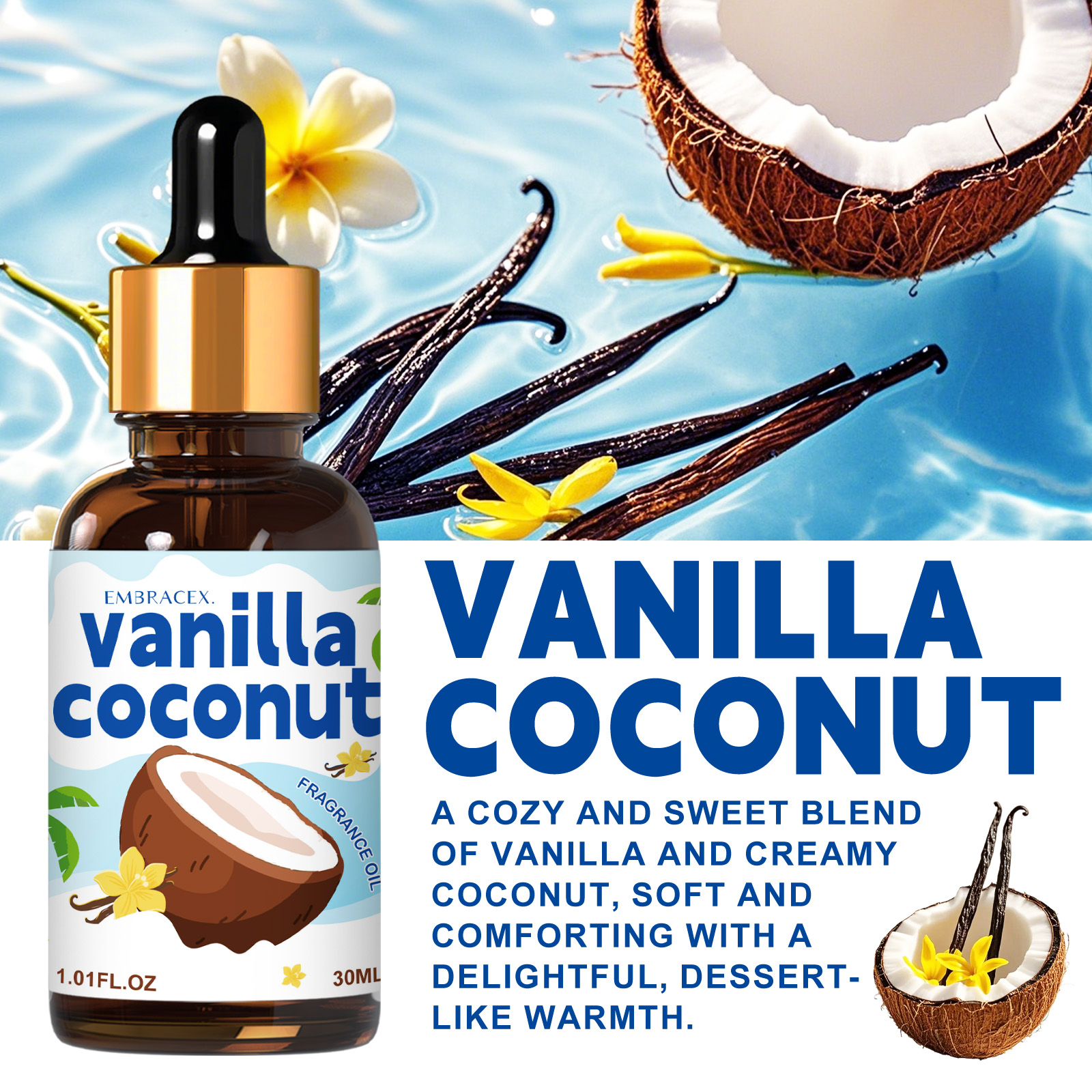 30ml Vanilla Coconut Essential – обзор и цена Candle Making Oils