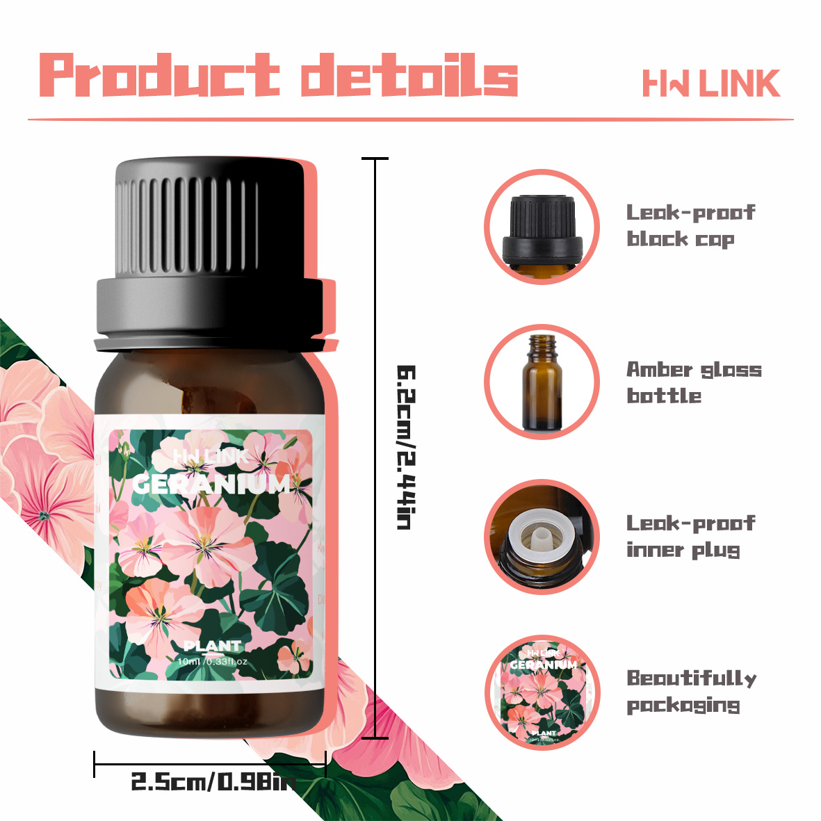 Geranium Essential Oil 10ml 10 – обзор и цена Candle Making Oils