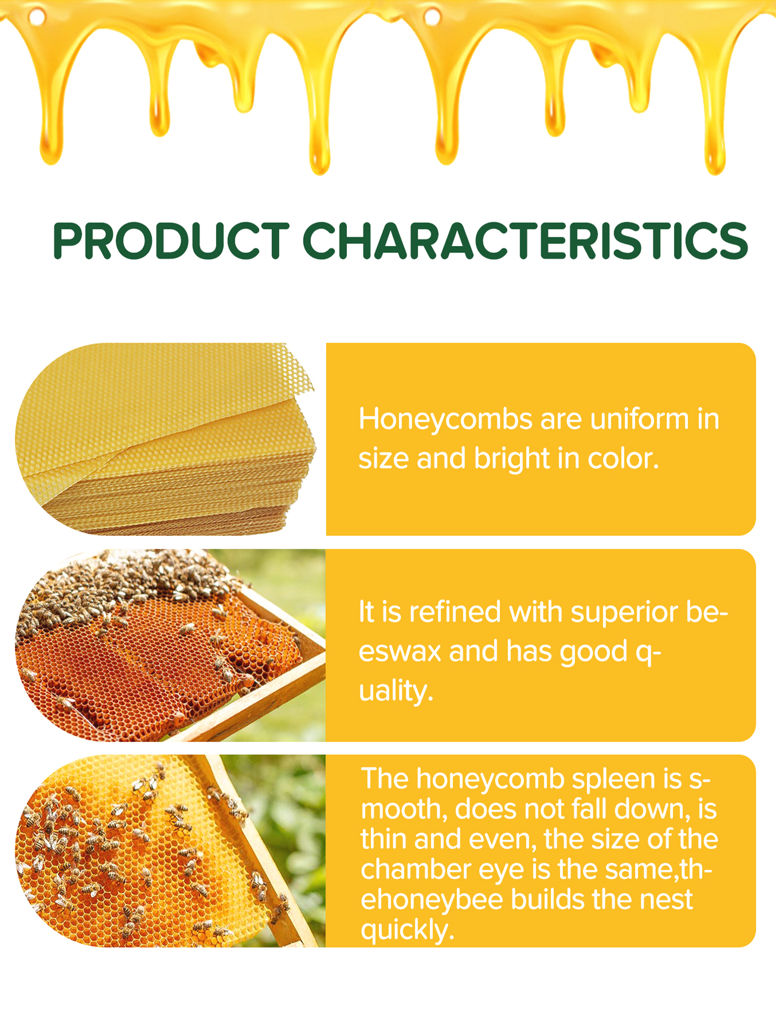 10Pcs Natural Honeycomb Bee Wa – обзор и цена Candle Making Accessories