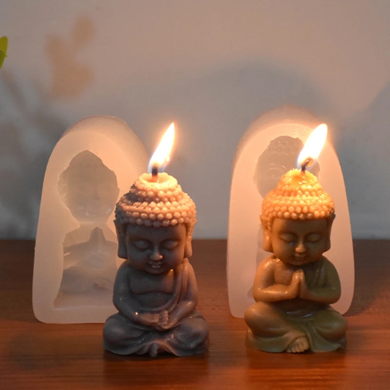 3D Buddha Silicone Candle Mold – обзор и цена Candle Making Process
