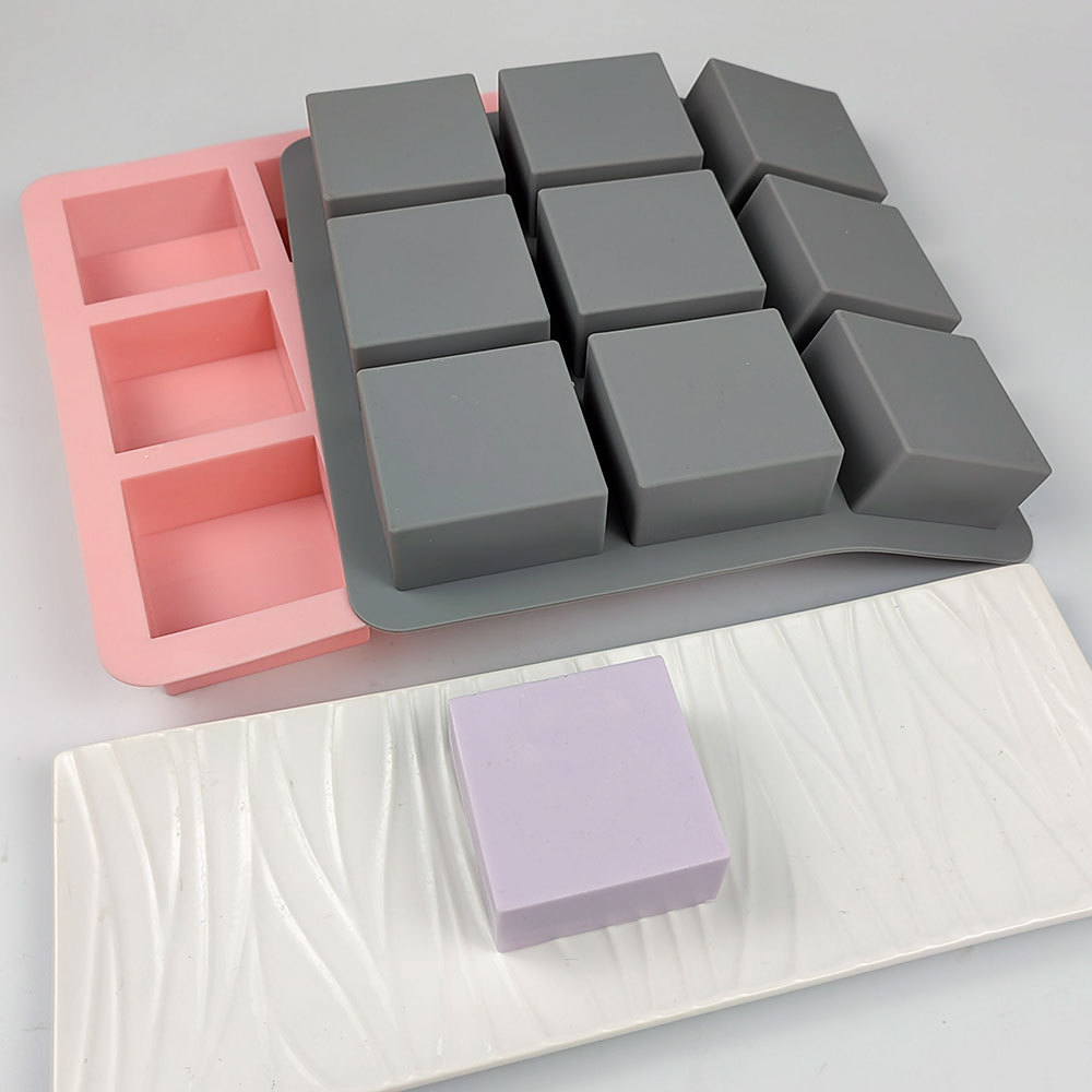 9 Hole Square Silicone Soap Mo – обзор и цена Candle Making Process