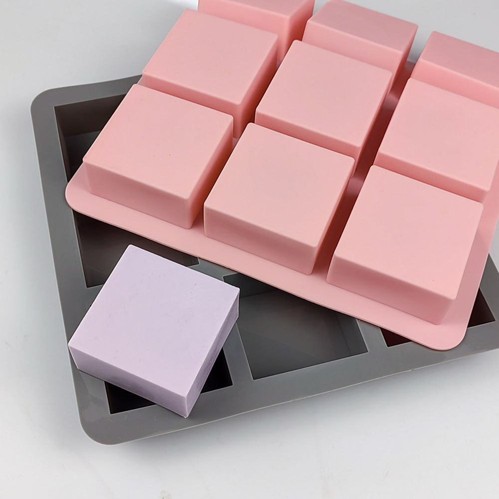 9 Hole Square Silicone Soap Mo – обзор и цена Candle Making Process
