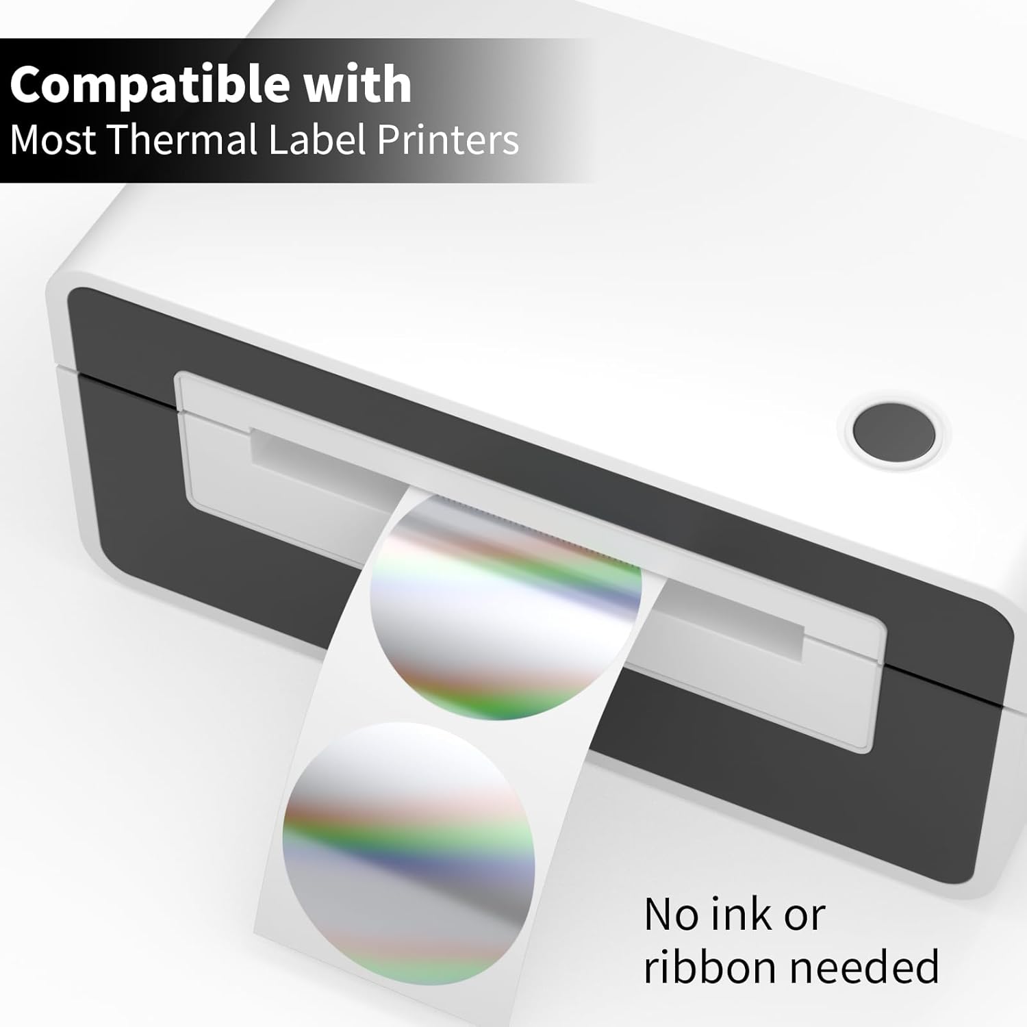 2 Inch Holographic Thermal Lab – обзор и цена Label Sticker Round