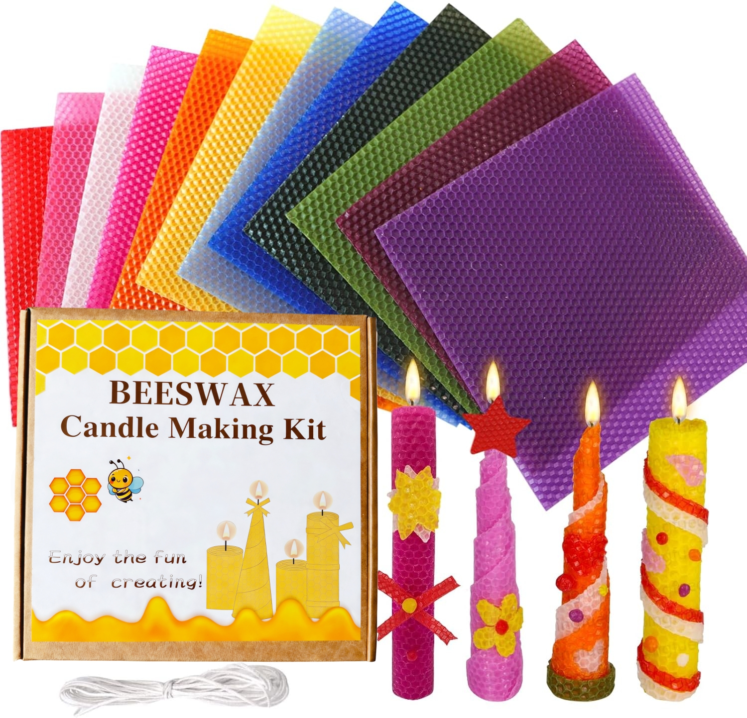 Beeswax Candle Making Kit 12pc – обзор и цена Candle Making For Kids