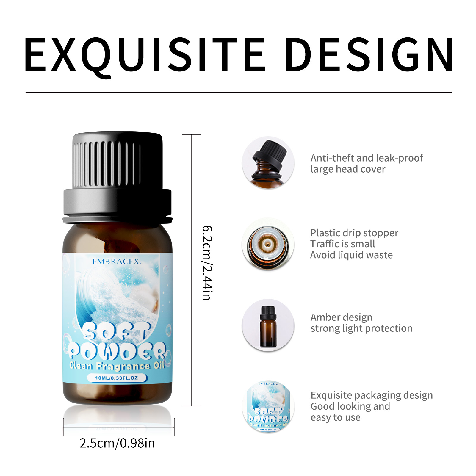 10ml Soft Powder Essential Oil – обзор и цена Candle Making Oils